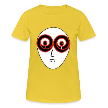 Fais-le face! - T-shirt respirant Femme - jaune soleil - Devant - AI Model Female 172 dark (172cm)