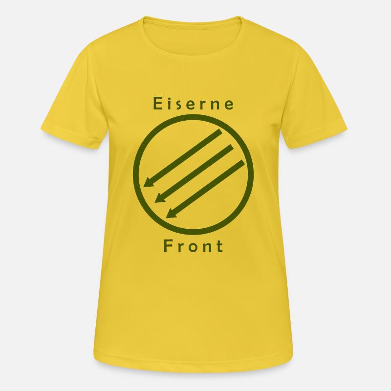 Eiserne Fron - Drei Pfeile - Camiseta mujer transpirable - amarillo sol