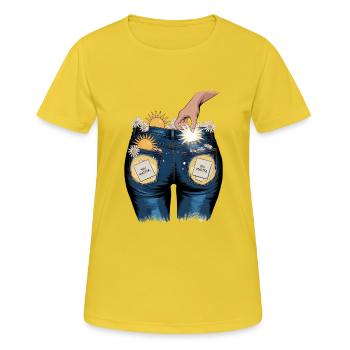 You Matter - Uplifting Positivity Artwork - Women's Breathable T-Shirt - sunshine - Front - AI Model Female 172 dark (172cm)