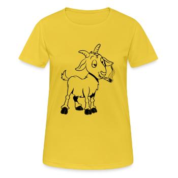 Goat kiffen joint - Women's Breathable T-Shirt - sunshine - Front - AI Model Female 172 dark (172cm)