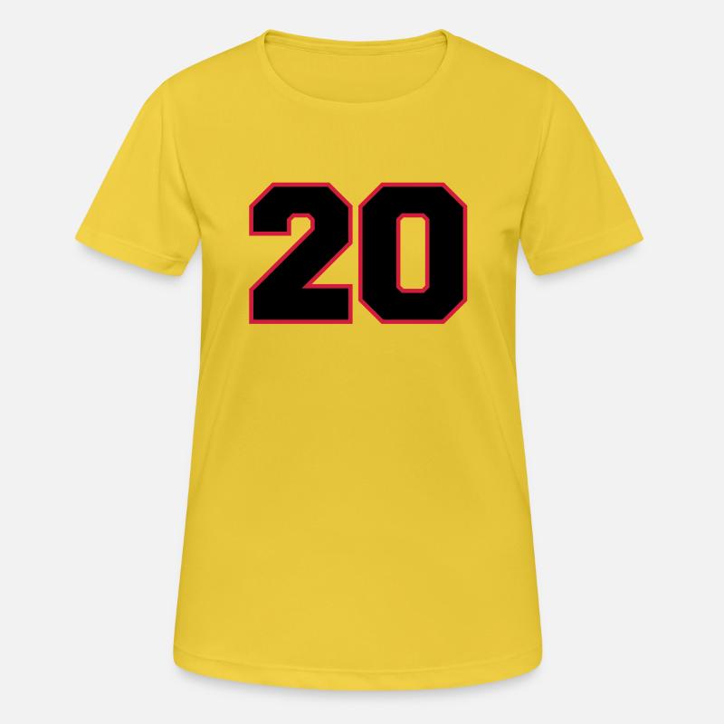 Number20 - Women's Breathable T-Shirt - sunshine