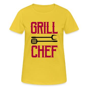 Grill Chef - Women's Breathable T-Shirt - sunshine - Front - AI Model Female 172 dark (172cm)