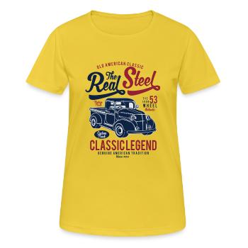 The Real Steel - Women's Breathable T-Shirt - sunshine - Front - AI Model Female 172 dark (172cm)
