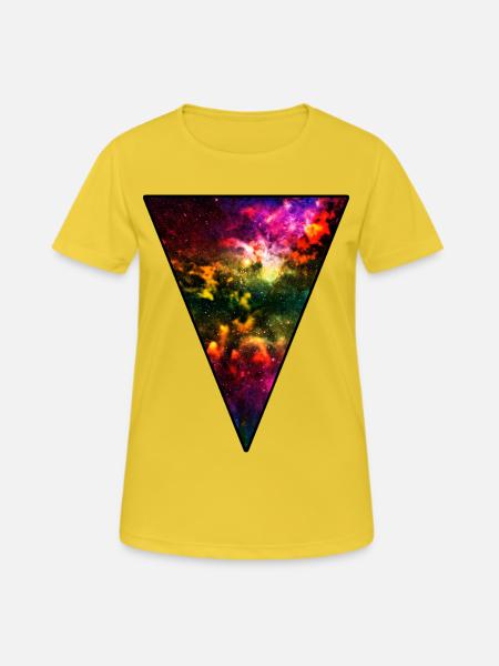 Hipster Univers - T-shirt respirant Femme - jaune soleil