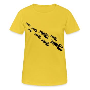 Fish Bone Monsters - Women's Breathable T-Shirt - sunshine - Front - AI Model Female 172 dark (172cm)