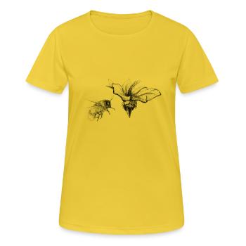 Hummel - Frauen T-Shirt atmungsaktiv - Sonnengelb - Vorne - AI Model Female 172 dark (172cm)
