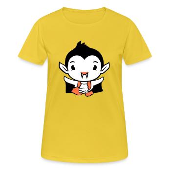 Duck Vampire Halloween Costume Bloodsucker Monster - Women's Breathable T-Shirt - sunshine - Front - AI Model Female 172 dark (172cm)