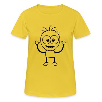 Funny Man - Women's Breathable T-Shirt - sunshine - Front - AI Model Female 172 dark (172cm)