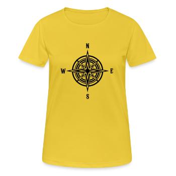 Compass - Women's Breathable T-Shirt - sunshine - Front - AI Model Female 172 dark (172cm)