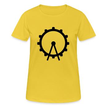 Riesenrad - Frauen T-Shirt atmungsaktiv - Sonnengelb - Vorne - AI Model Female 172 dark (172cm)