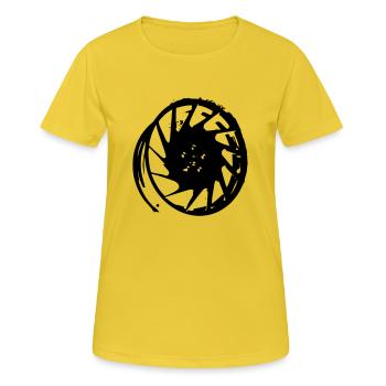 Felge - Frauen T-Shirt atmungsaktiv - Sonnengelb - Vorne - AI Model Female 172 dark (172cm)