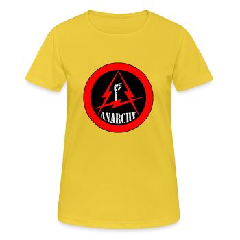 anarchy rouge - Women's Breathable T-Shirt - sunshine - Front - AI Model Female 172 dark (172cm)