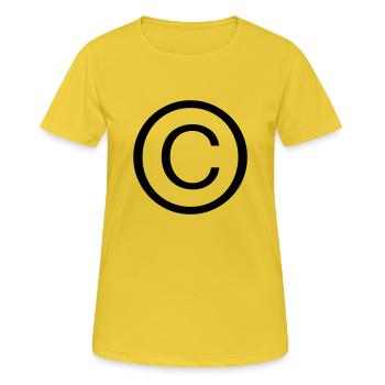 Copyright - Women's Breathable T-Shirt - sunshine - Front - AI Model Female 172 dark (172cm)