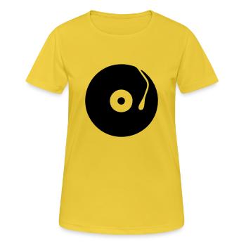 DJ Turntables Turntable record vinyl - Women's Breathable T-Shirt - sunshine - Front - AI Model Female 172 dark (172cm)