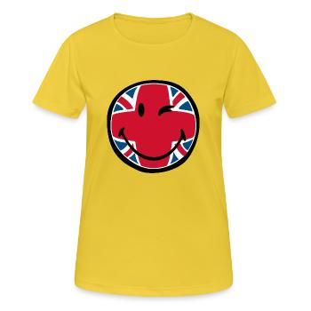 Smiley Geat Britain - Women's Breathable T-Shirt - sunshine - Front - AI Model Female 172 dark (172cm)