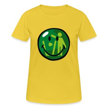 Smiley Dont Litter - Women's Breathable T-Shirt - sunshine - Front - AI Model Female 172 dark (172cm)