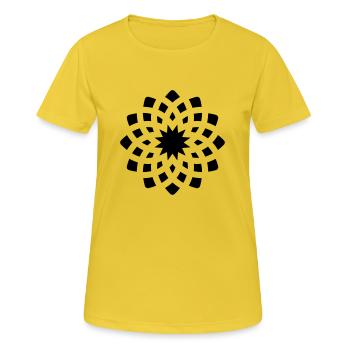 chakra Yoga Sign - Women's Breathable T-Shirt - sunshine - Front - AI Model Female 172 dark (172cm)