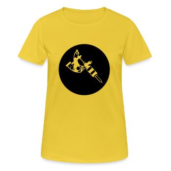 Tattoo machine - Women's Breathable T-Shirt - sunshine - Front - AI Model Female 172 dark (172cm)
