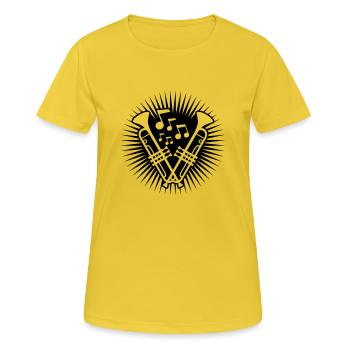 Concert Team Trumpets - Women's Breathable T-Shirt - sunshine - Front - AI Model Female 172 dark (172cm)