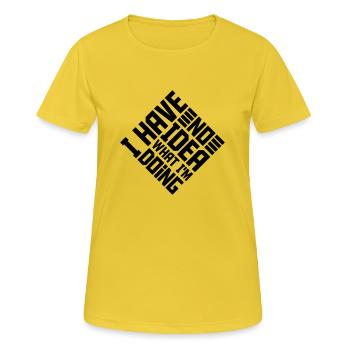 I Have No Idea - Women's Breathable T-Shirt - sunshine - Front - AI Model Female 172 dark (172cm)
