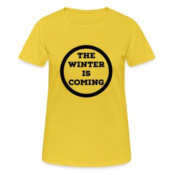 Winter - Women's Breathable T-Shirt - sunshine - Front - AI Model Female 172 dark (172cm)