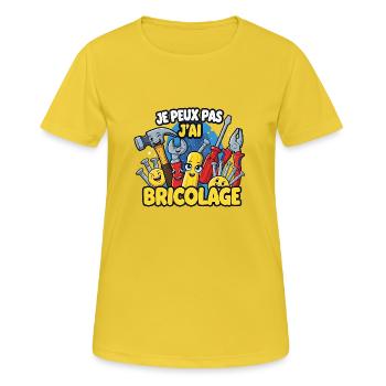 I can't I DIY - Women's Breathable T-Shirt - sunshine - Front - AI Model Female 172 dark (172cm)