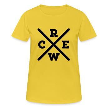 Crew - Women's Breathable T-Shirt - sunshine - Front - AI Model Female 172 dark (172cm)