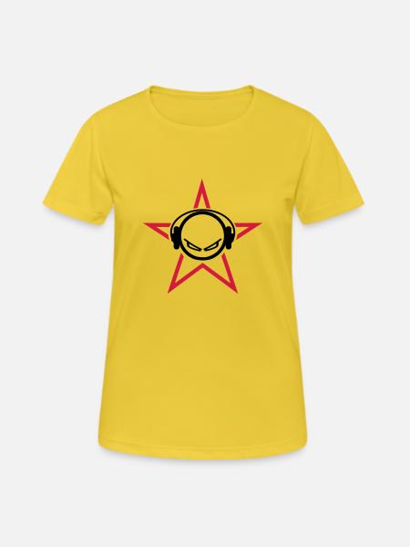 DJ - Women's Breathable T-Shirt - sunshine