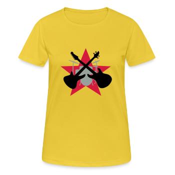 band - Women's Breathable T-Shirt - sunshine - Front - AI Model Female 172 dark (172cm)