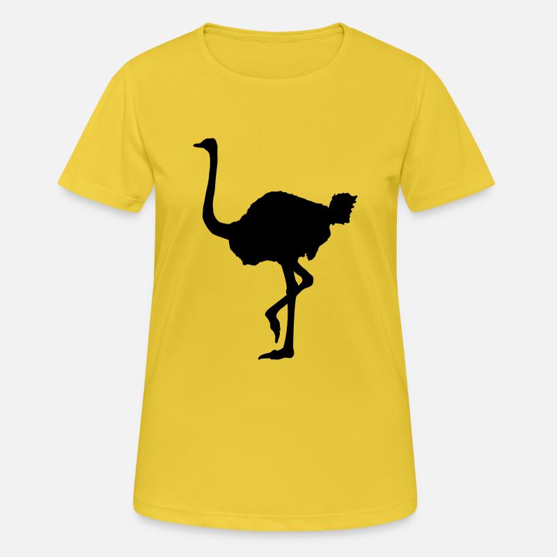 Ostrich - Women's Breathable T-Shirt - sunshine