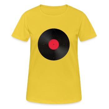 record - Women's Breathable T-Shirt - sunshine - Front - AI Model Female 172 dark (172cm)