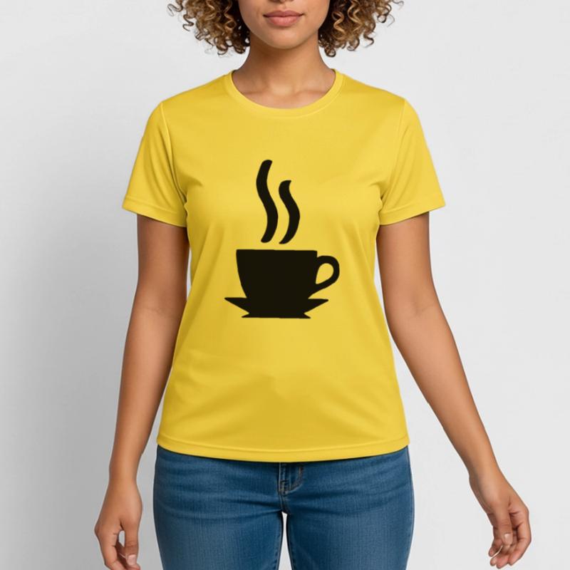 Kaffe oder Tee Frauen T-Shirt atmungsaktiv