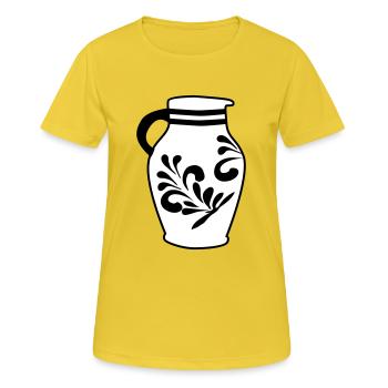 Bembel - Le cidre original de Francfort bembel - T-shirt respirant Femme - jaune soleil - Devant - AI Model Female 172 dark (172cm)