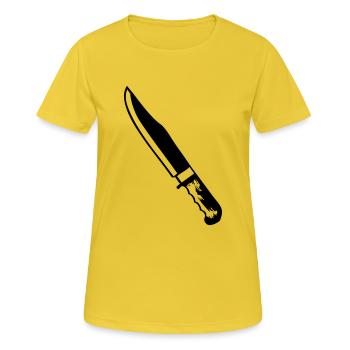 knife - Women's Breathable T-Shirt - sunshine - Front - AI Model Female 172 dark (172cm)