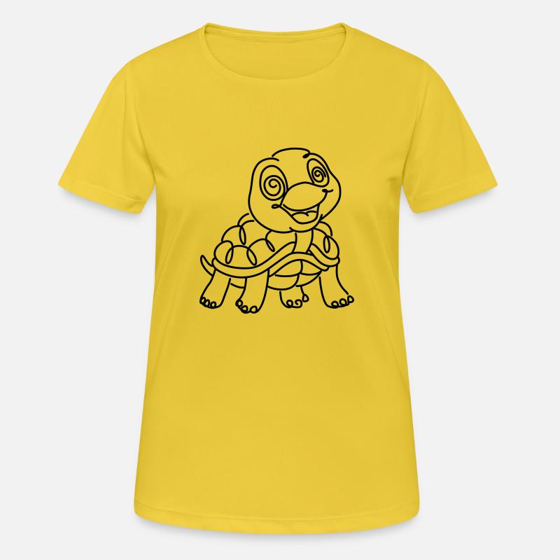 Turtle monochrome - Women's Breathable T-Shirt - sunshine