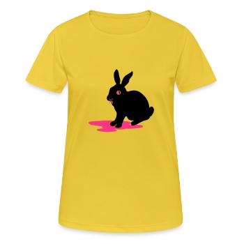 Vampinchen - Frauen T-Shirt atmungsaktiv - Sonnengelb - Vorne - AI Model Female 172 dark (172cm)