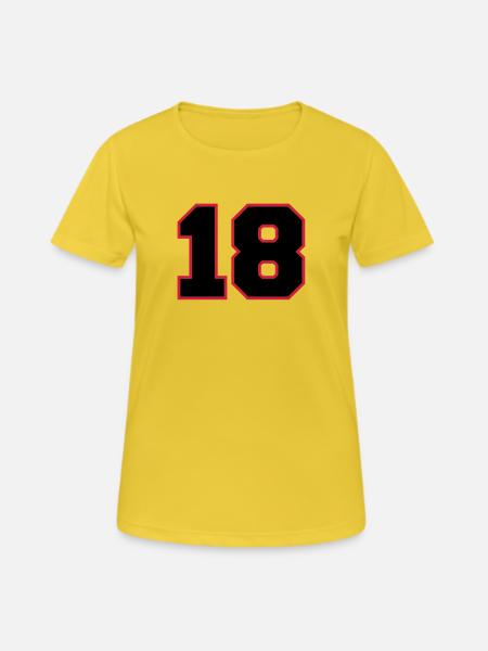 number18 - Women's Breathable T-Shirt - sunshine