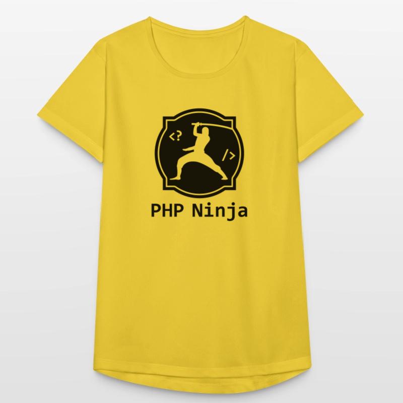 PHP Ninja - PHP Programmierer Coder Nerd Webdesign Frauen T-Shirt atmungsaktiv