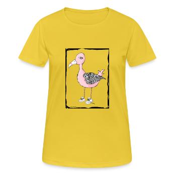 Byebye Birdie - Women's Breathable T-Shirt - sunshine - Front - AI Model Female 172 dark (172cm)