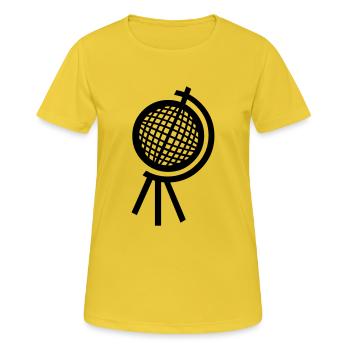 Globus - Frauen T-Shirt atmungsaktiv - Sonnengelb - Vorne - AI Model Female 172 dark (172cm)