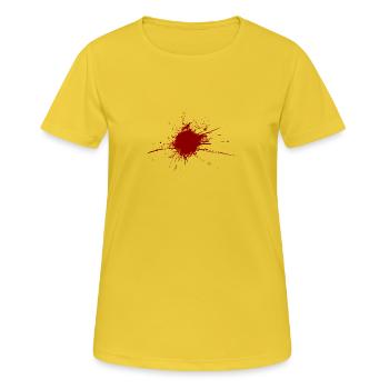 Blood Spatter From A Bullet Wound - Women's Breathable T-Shirt - sunshine - Front - AI Model Female 172 dark (172cm)