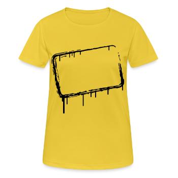 Graffiti frame - Women's Breathable T-Shirt - sunshine - Front - AI Model Female 172 dark (172cm)