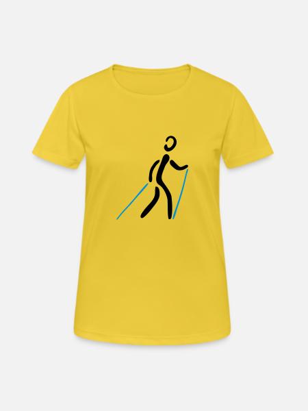 Nordic Walking 2C - Women's Breathable T-Shirt - sunshine