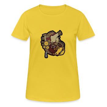 Steampunk Heart - Women's Breathable T-Shirt - sunshine - Front - AI Model Female 172 dark (172cm)