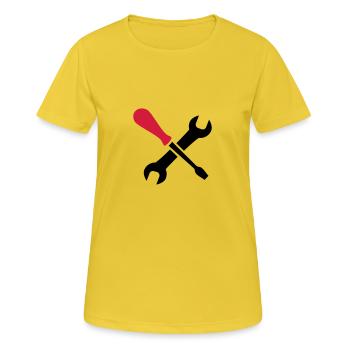 tools - Women's Breathable T-Shirt - sunshine - Front - AI Model Female 172 dark (172cm)