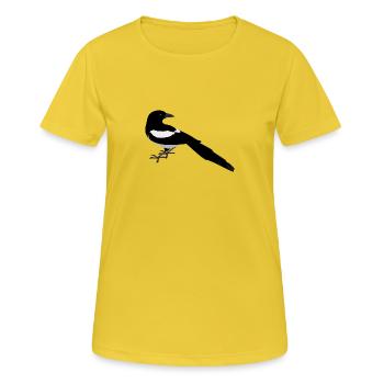 bir D170 - T-shirt respirant Femme - jaune soleil - Devant - AI Model Female 172 dark (172cm)