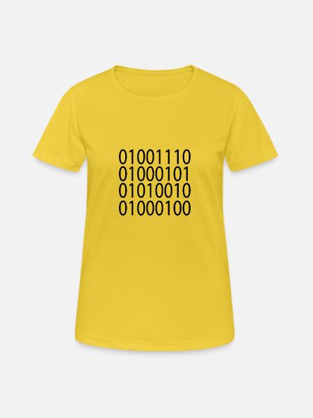 Nerd - Frauen T-Shirt atmungsaktiv - Sonnengelb