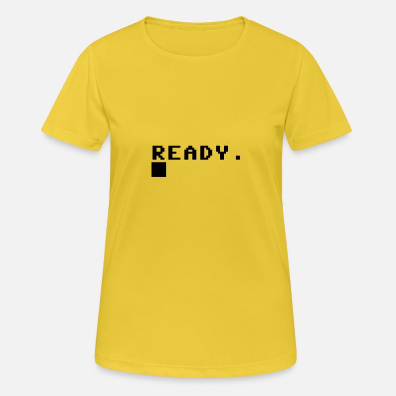 C64 Gamer Gift Idea Retro Computer - Women's Breathable T-Shirt - sunshine