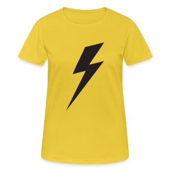 Lightning Bolt - Women's Breathable T-Shirt - sunshine - Front - AI Model Female 172 dark (172cm)