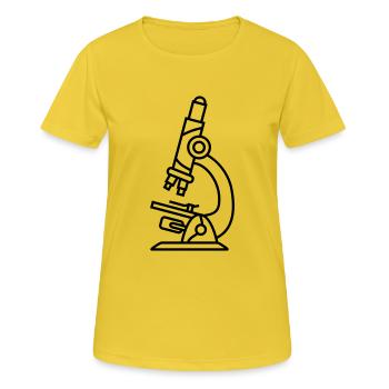 researchers microscope scientists research lens - Women's Breathable T-Shirt - sunshine - Front - AI Model Female 172 dark (172cm)